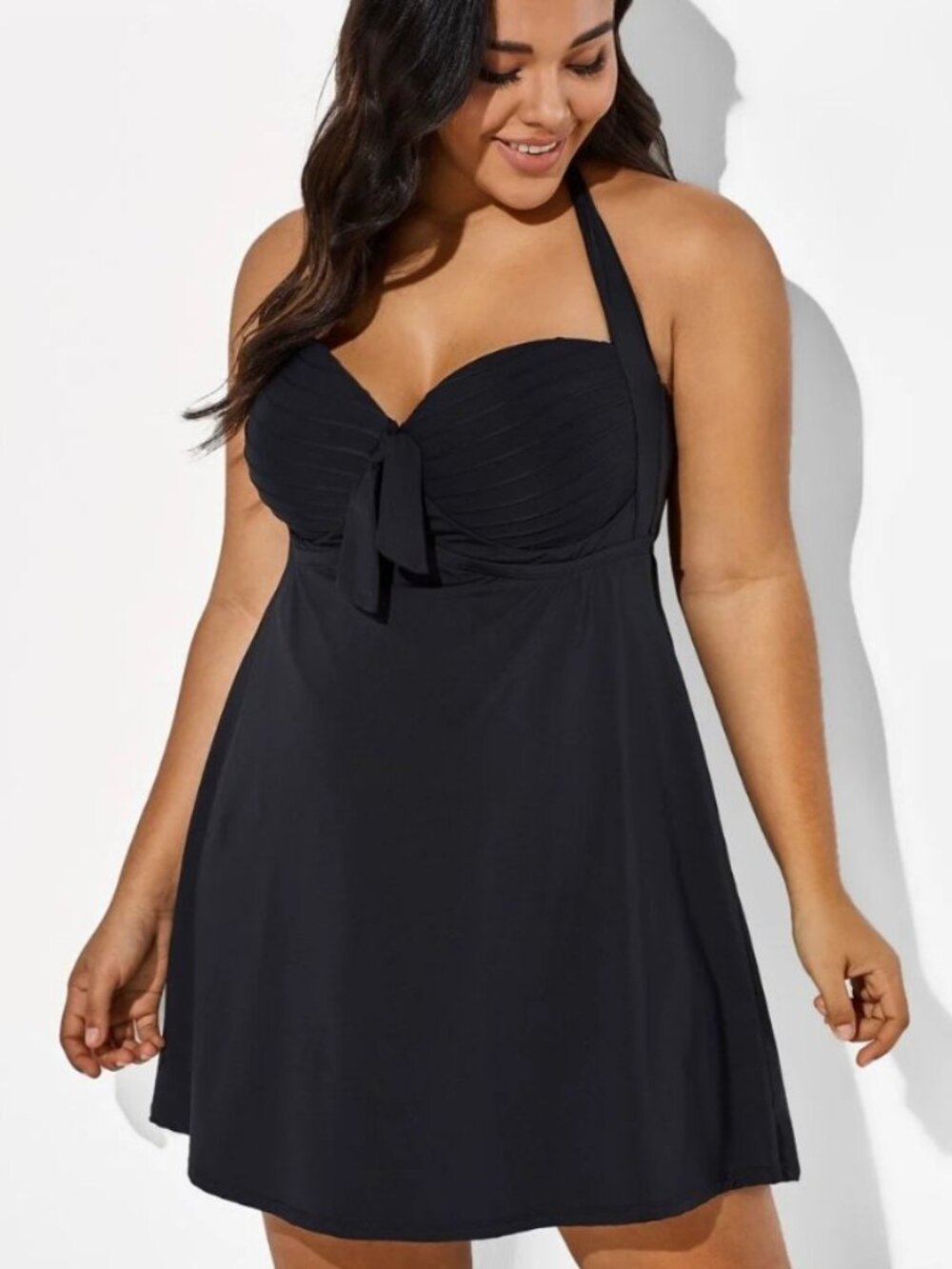 Premcurve Black Cut Out Mesh Underwire One Piece Swimsuit
